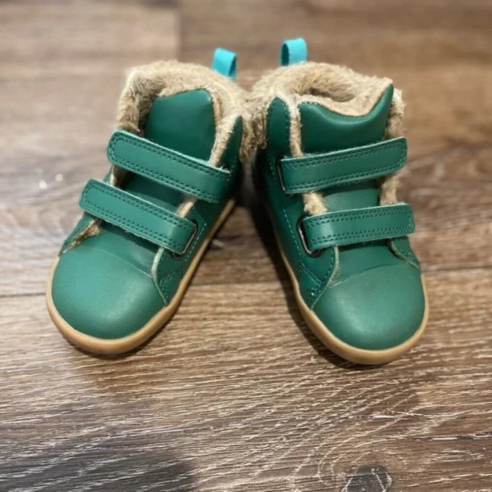 Ten little Furry High Top Emerald Green - Littel Kid Size 6.5